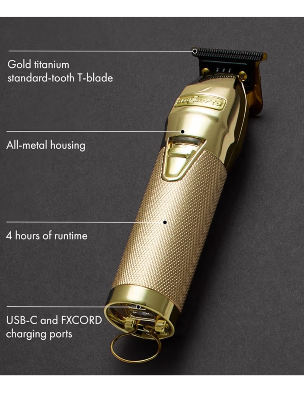 🆕 BABYLISS PRO | Gold FX Trimmer - Picture 2 of 6